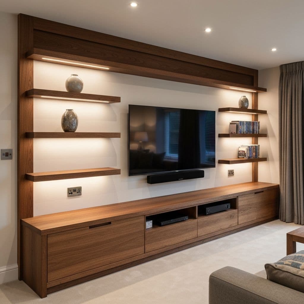 Media Walls by T Lefort Carpentry in Hertfordshire